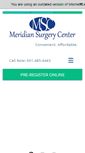 Mobile Screenshot of meridiansurgerycenter.com